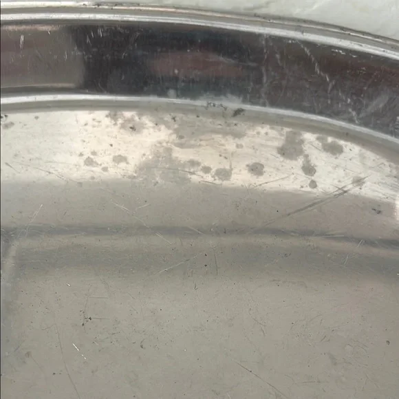 Wilton sea shell Pewter Oval Serving Tray - Picture 2 of 4